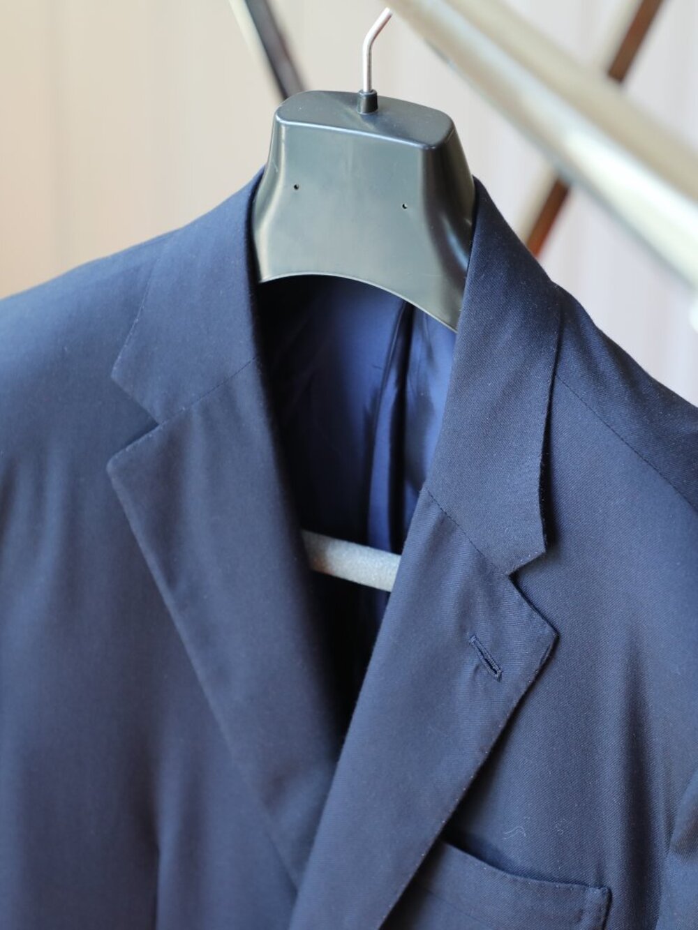Sid Mashburn Navy Escorial Wool Twill Blazer 47L